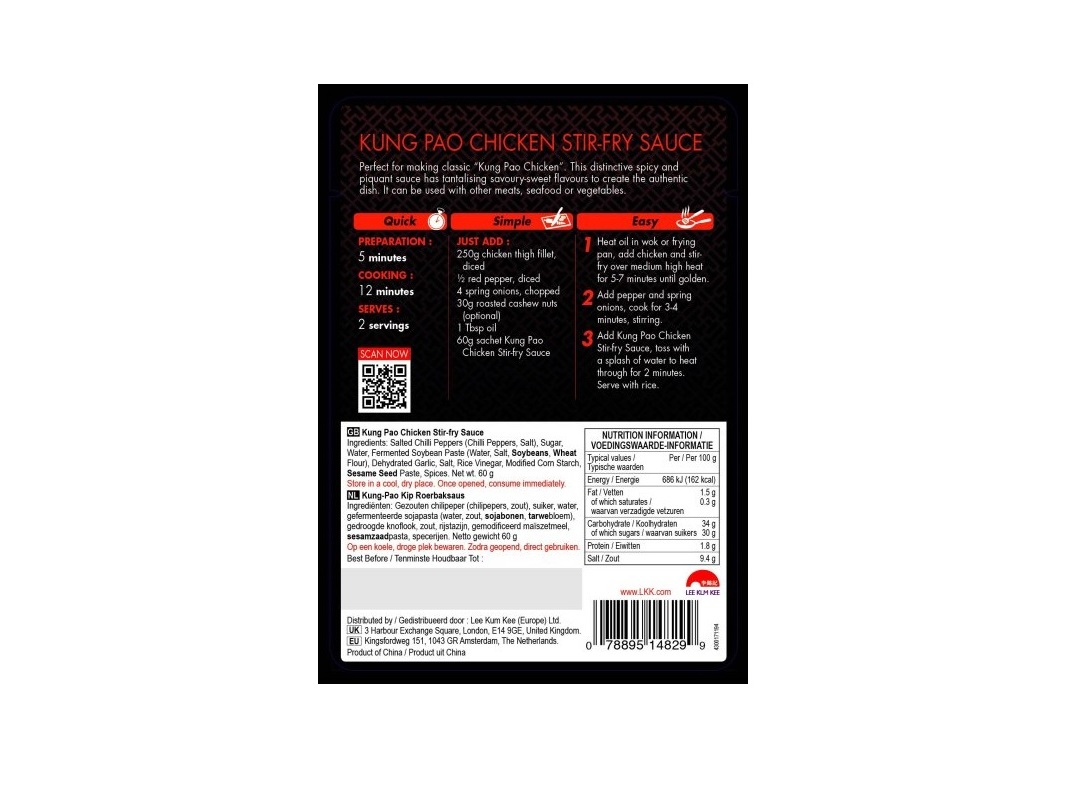 MOLHO LEE KUM KEE KUNG PAO FRANGO 60G