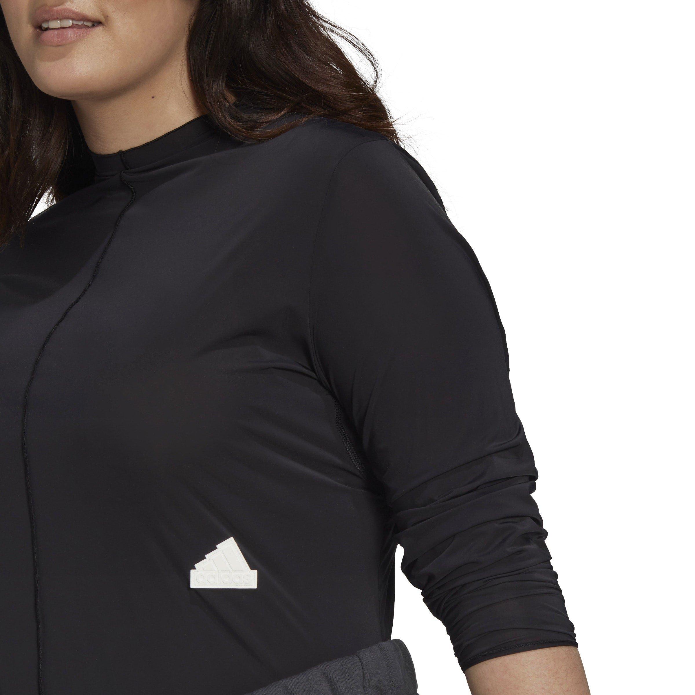 adidas Long Sleeve T Shirt (Plus Size) Womens