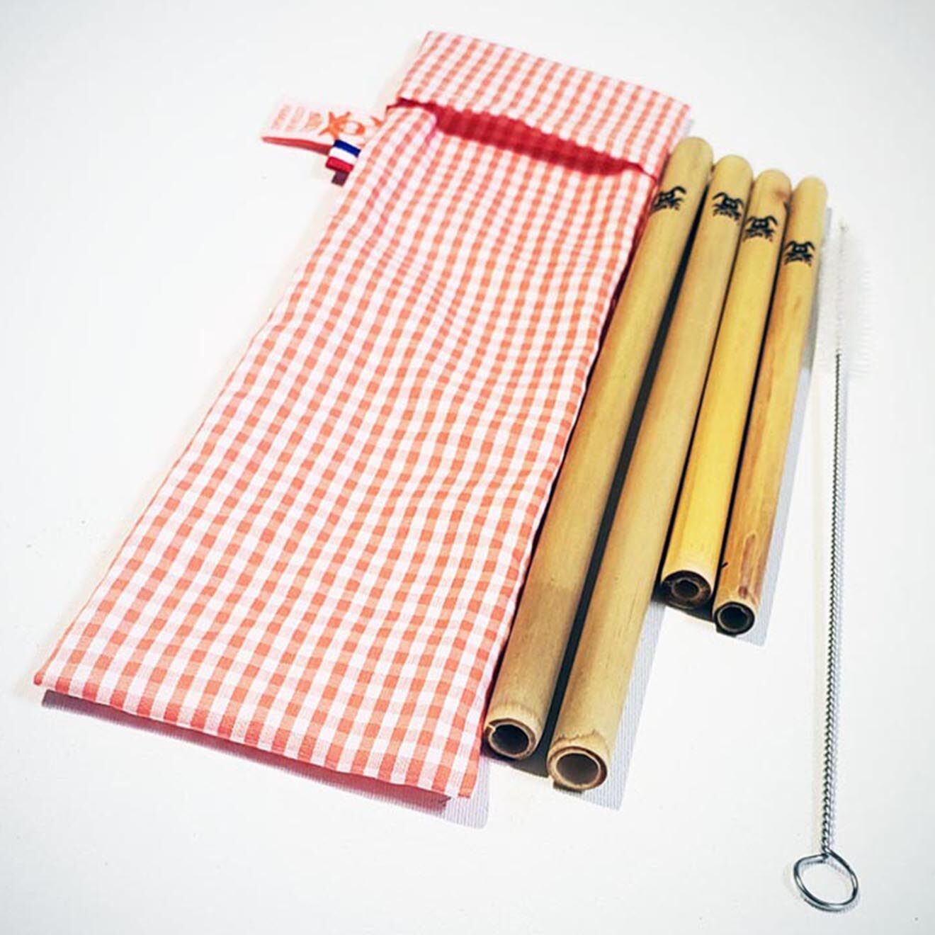 Papate Pailles en Bambou Réutilisables - 20x5 cm