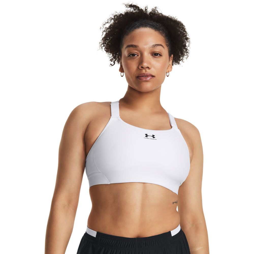 Under Armour HEATGEAR® HIGH - Brassière Femme blanc