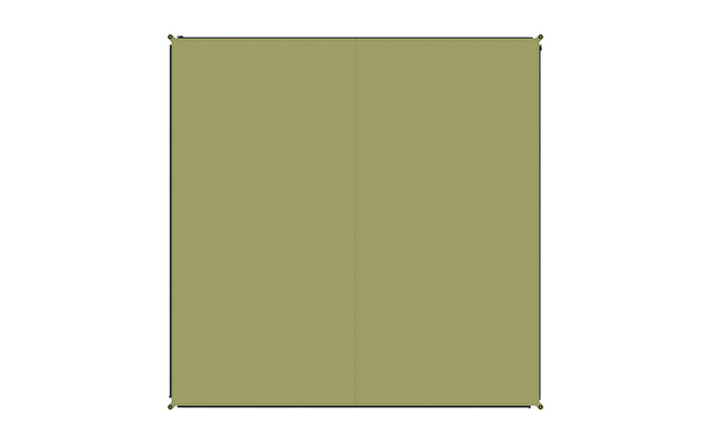 Bent verbindbarer Teppich Zip Carpet 250 x 250 cm