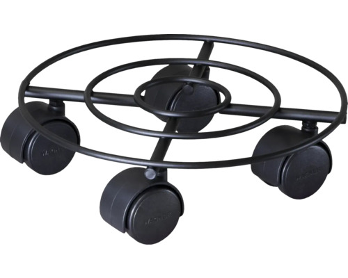 Wagner stalen installatiewagen, Ø 23 cm, draagvermogen 60 kg, zwart