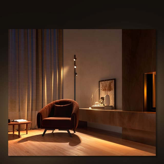 Philips Hue Perifo væglampesættet med 3 spotlys (sort)