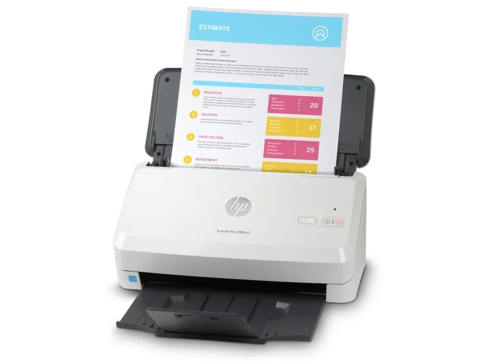 HP Scanjet Pro 2000 s2 Sheet-feed - Dokumentscanner - Duplex - 216 x 3100 mm - 600 dpi x 600 dpi - op til 35 ppm (mono) - ADF (50 ark) - op til 3500 scanninger pr. dag - USB 3.0