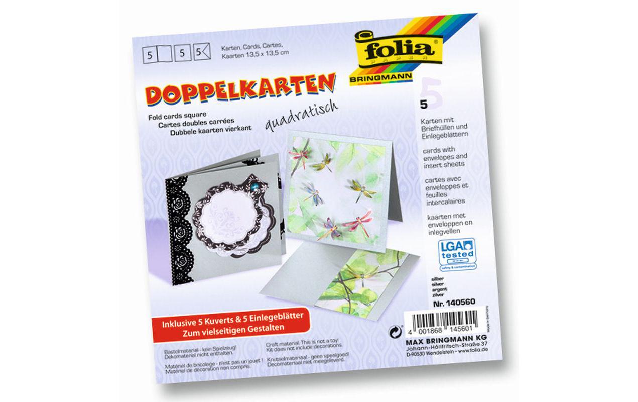Blankokarte 220 g/m² quadratisch SilberBlankokarte