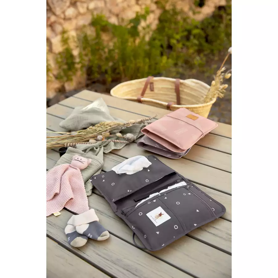 LÄSSIG Windeltasche Casual Changing Pouch Universe anthracite