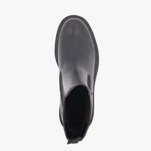 Tamaris leren dames chelsea boots zwart