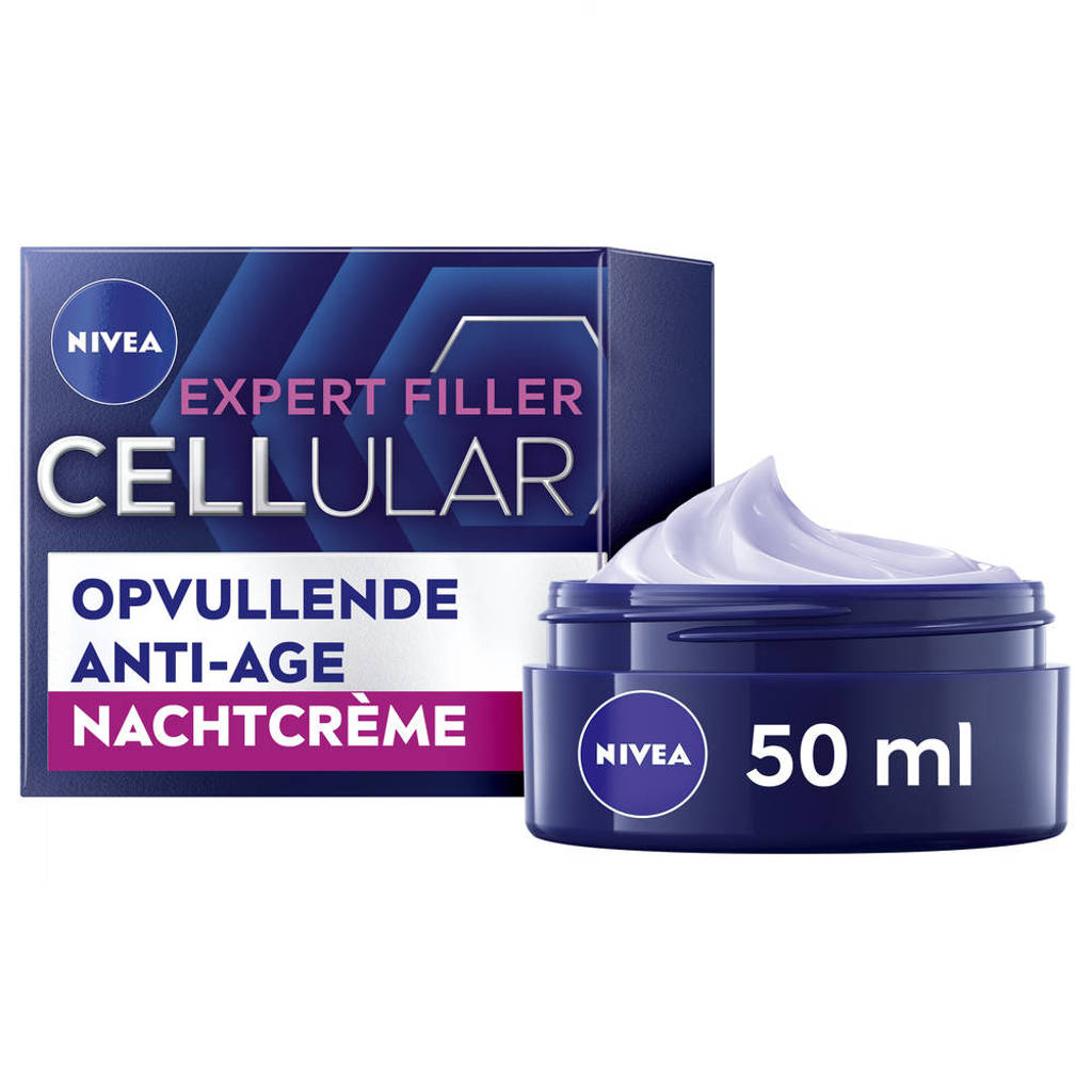 Fijne cremehyaluron filler +verstevigend nachtcreme -50 ml