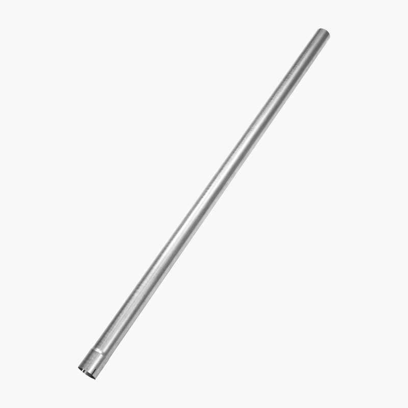 Rett rør med muffe, 2 m, 76 mm