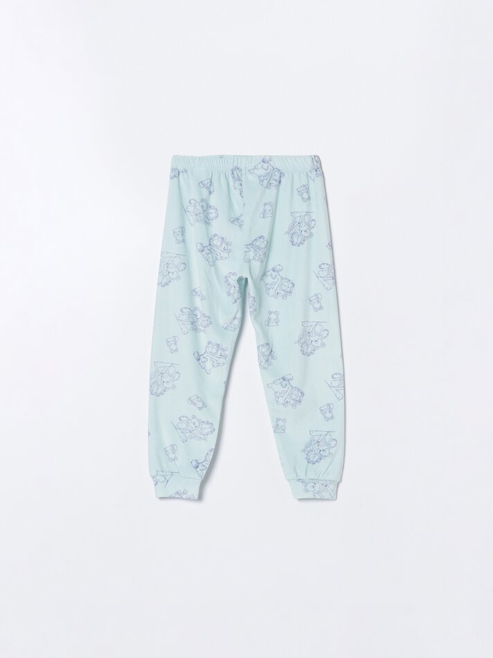 Conjunto de pijama de veludo Garfield - Nickelodeon - Azul-turquesa