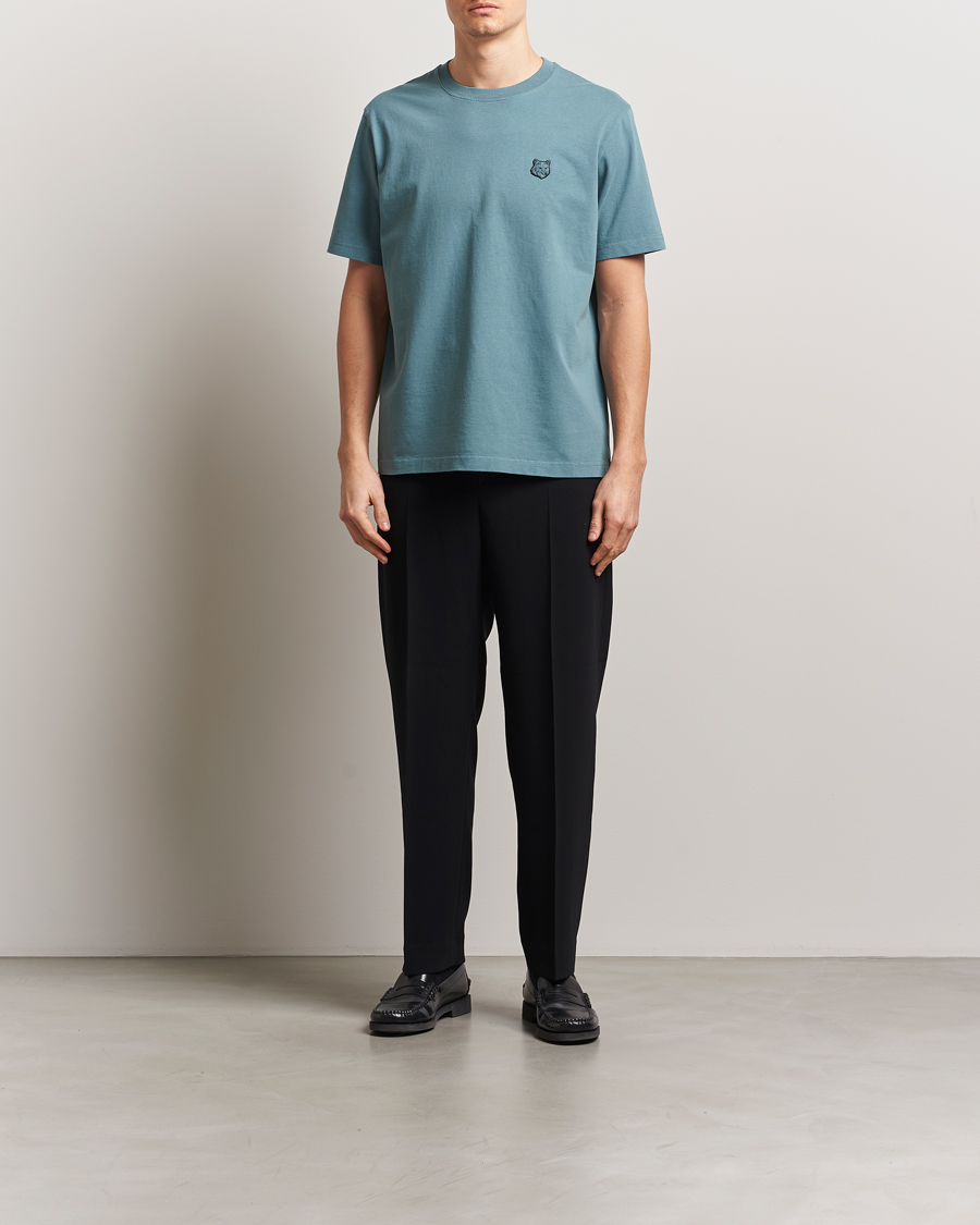 Maison Kitsuné Tonal Fox Head T-Shirt Seine Blue