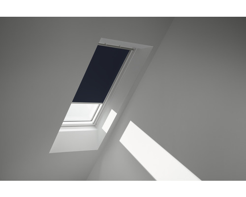 VELUX verduisterend rolgordijn, effen donkerblauw, handmatig, DJ 021 1100S