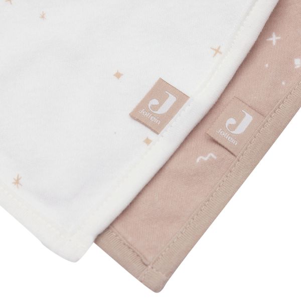 Jollein Twinkling Slab Bandana - 2 Pack - Wild Rose