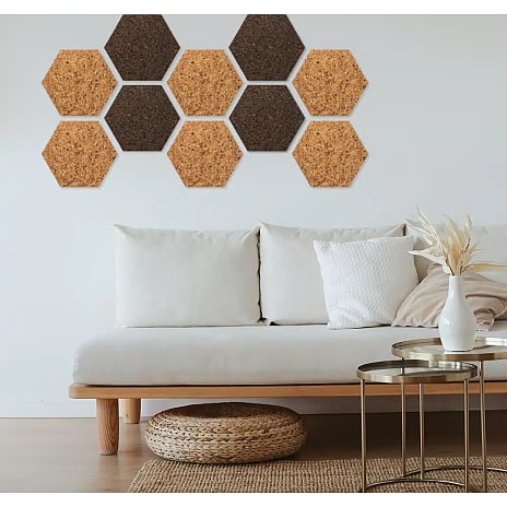 Acoustic hexagonal kork - country