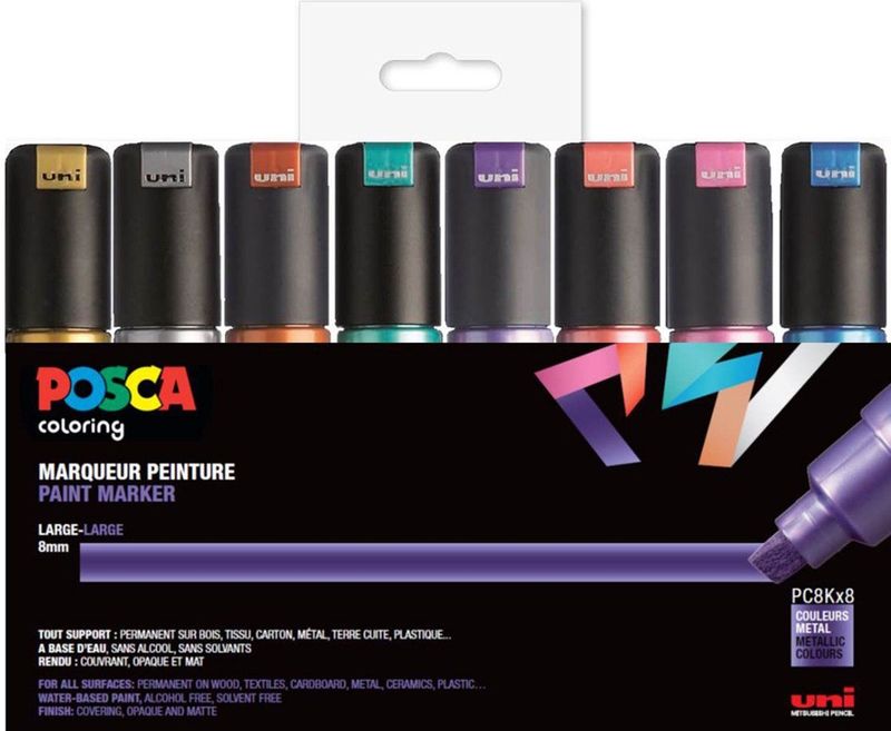 Posca PC-8K Marker set – 16 kleuren