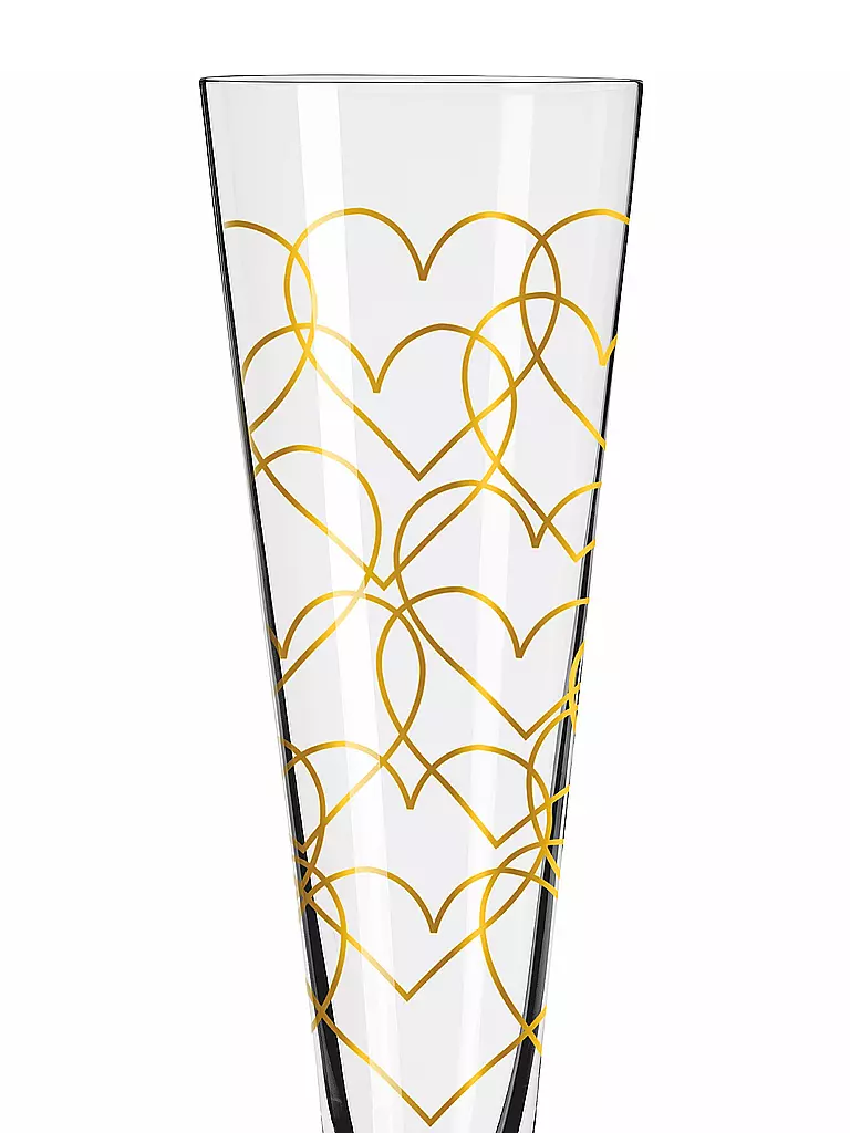 RITZENHOFF Champagnerglas 2-er Set Goldnacht Champus #23 Nathalie Jean, Rurik Mahlberg 2023 gold