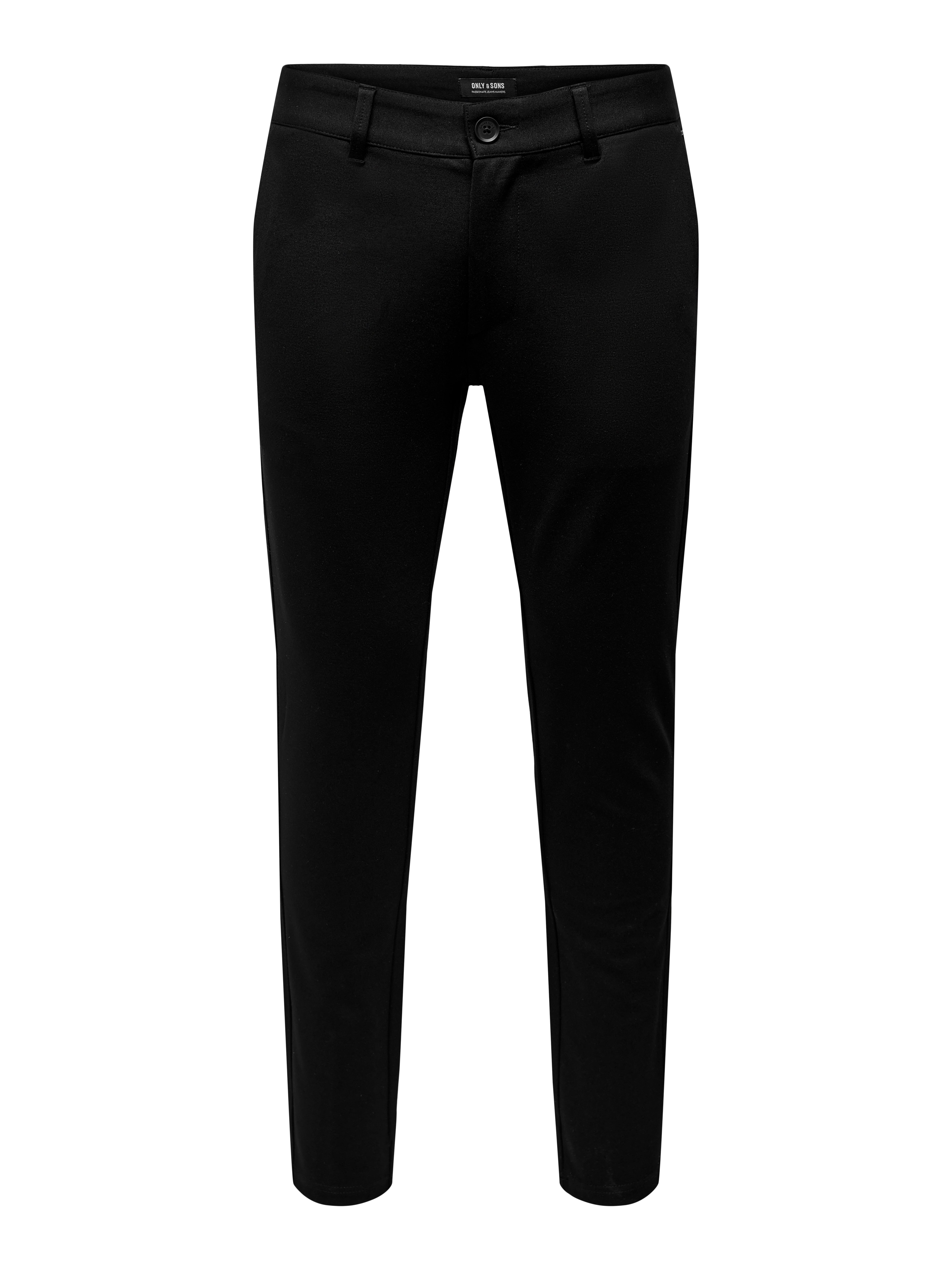 ONSMARK Verjüngt und verkürzt Chino Hose Black