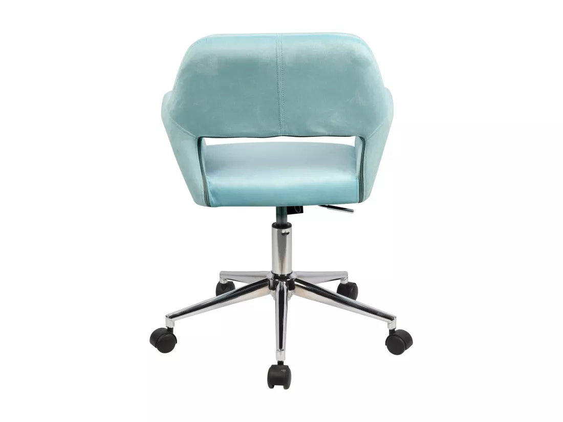 Chaise pivotante JILL réglable en hauteur avec accoudoirs et roulettes