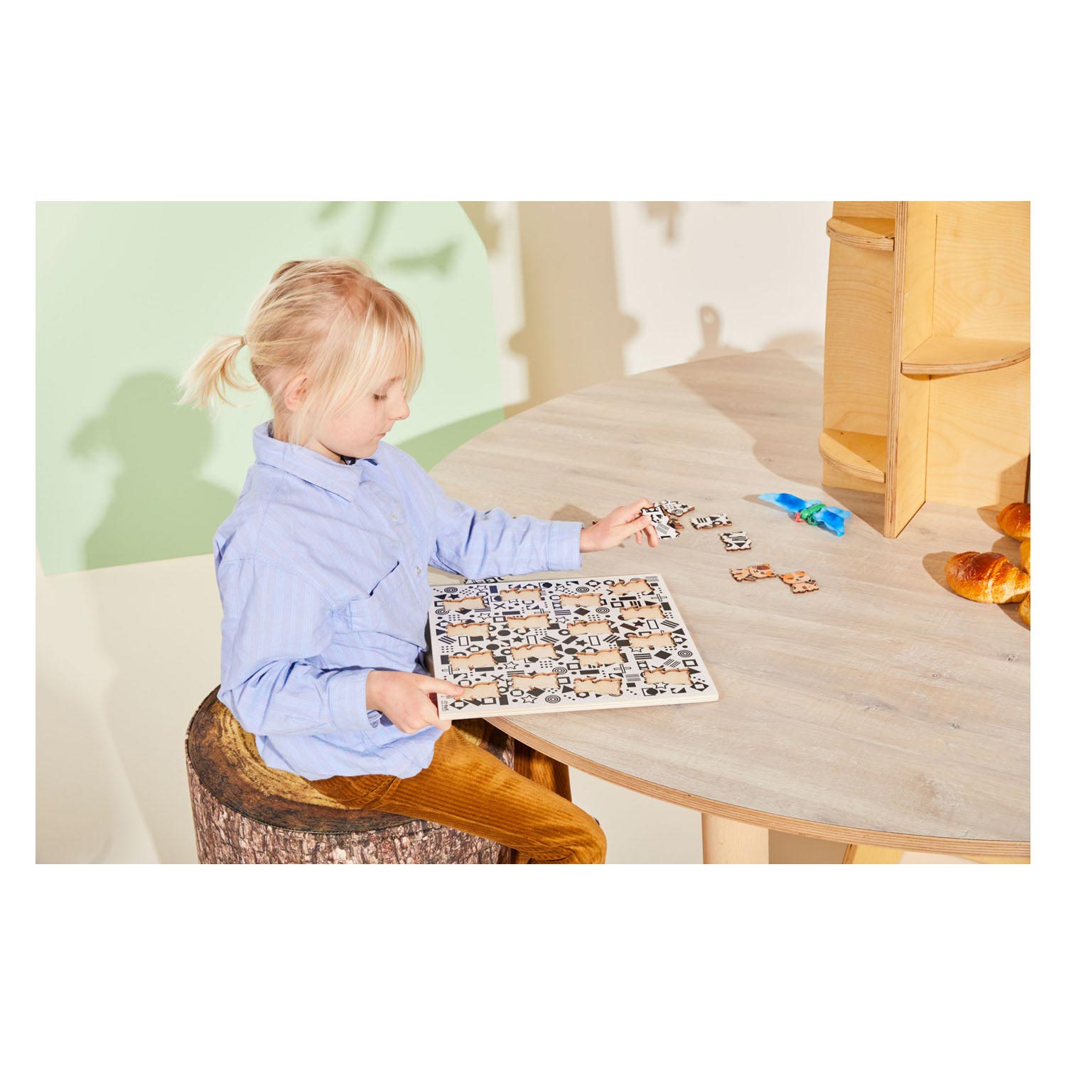 Rolf - Houten Legpuzzel Dierenfamilie, 20st.