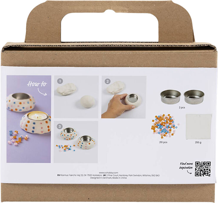 Creativ Company Mini DIY Kit Modellering, Lysestager
