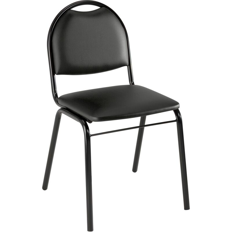 Chaise VOLGA - vinyle noir
