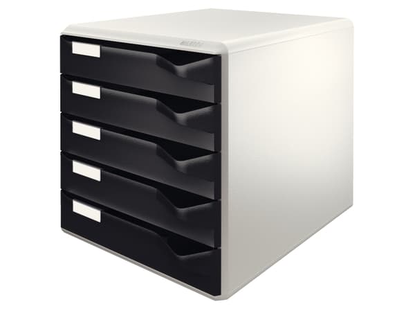 Leitz - Skuffskap - 5 skuffer - for A4 - svart