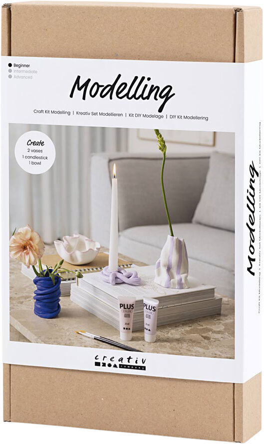 Creativ Company DIY Kit Modellering, Krukker og vaser
