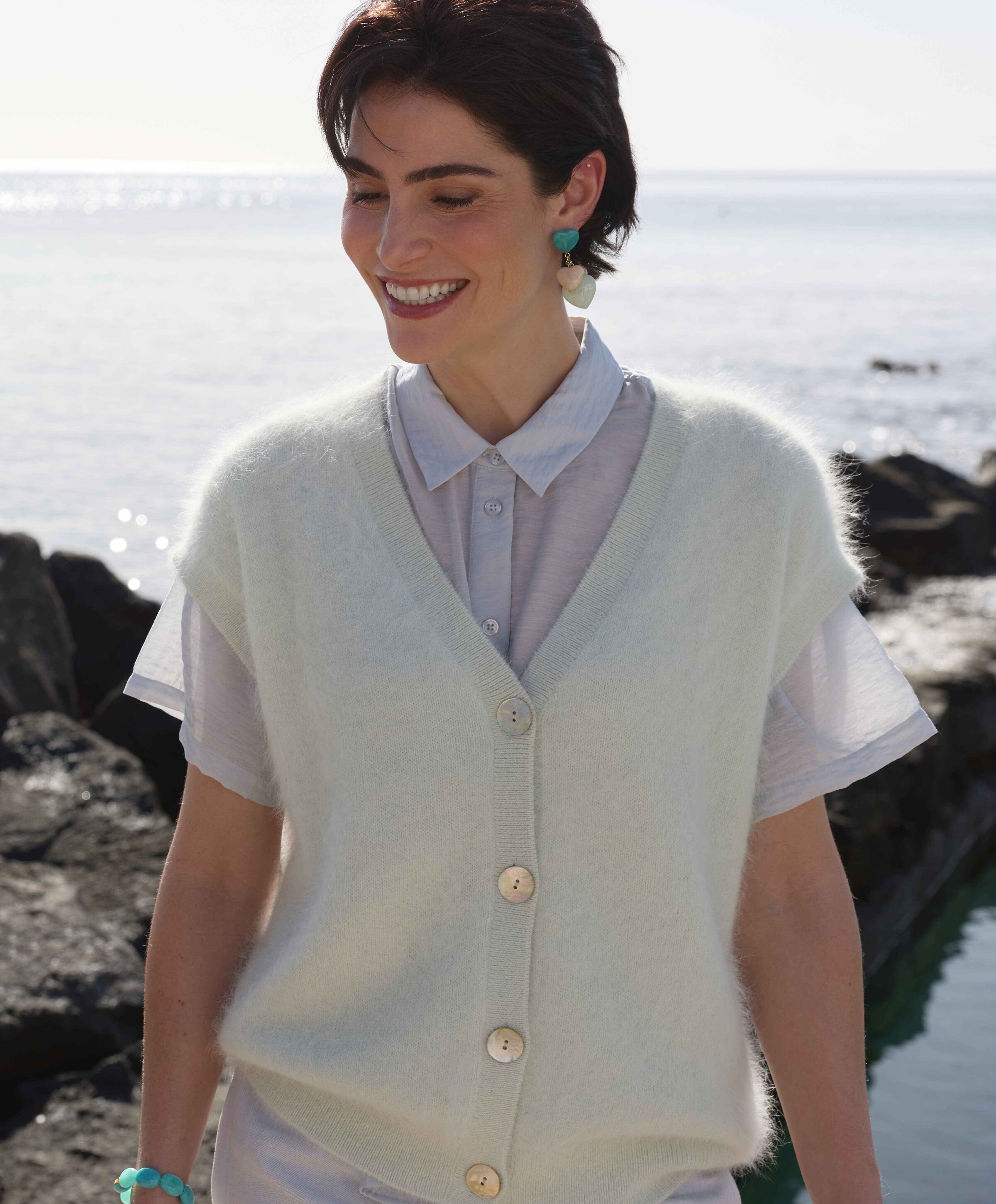 March23 Dames gilet groen