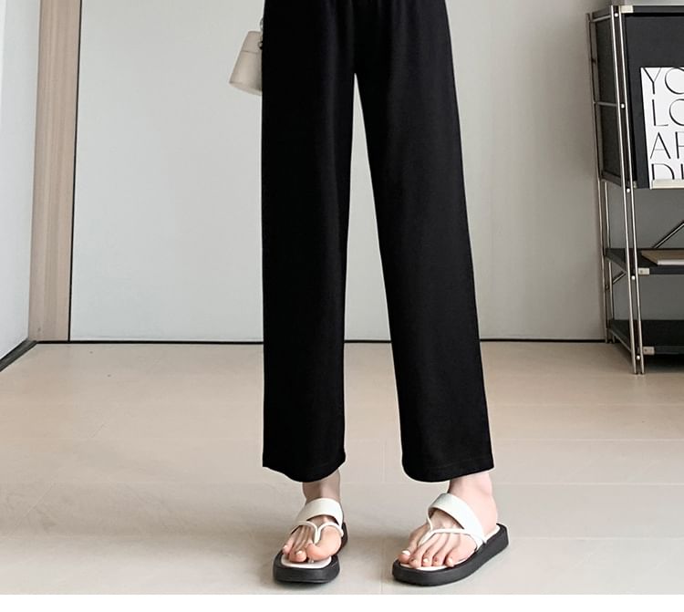 Aestering - Zwangerschapsbroek met elastische taille en rechte pijpen