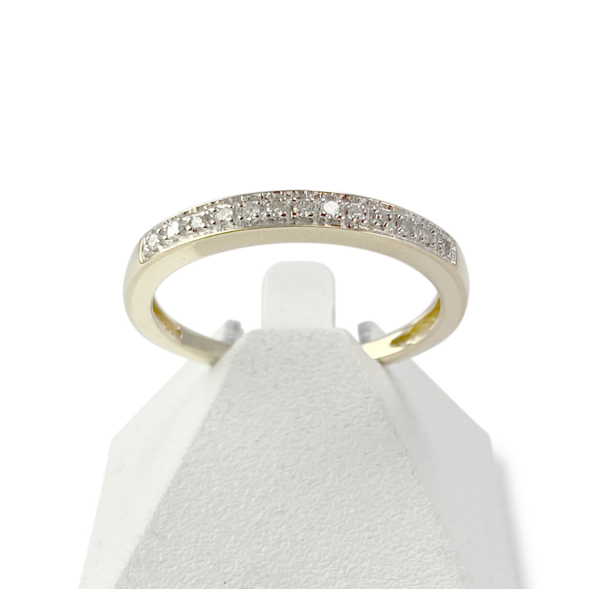 Bague d'occasion or 750 jaune et rhodié diamants