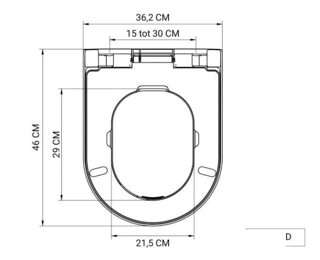 Denck PURE-D toiletbril met geïntegreerde geurafzuiging wit