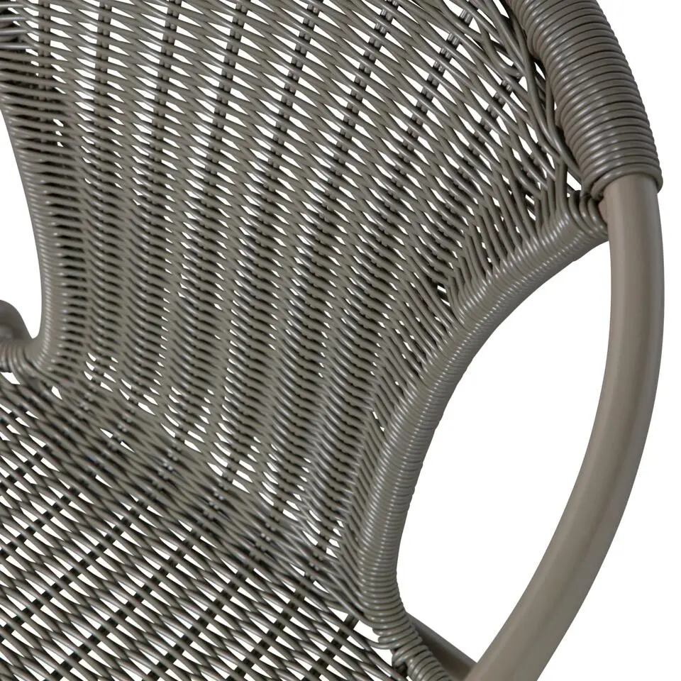 WOOOD Weston Stoelen Buiten - Rattan/Metaal - Jungle - Set van 4