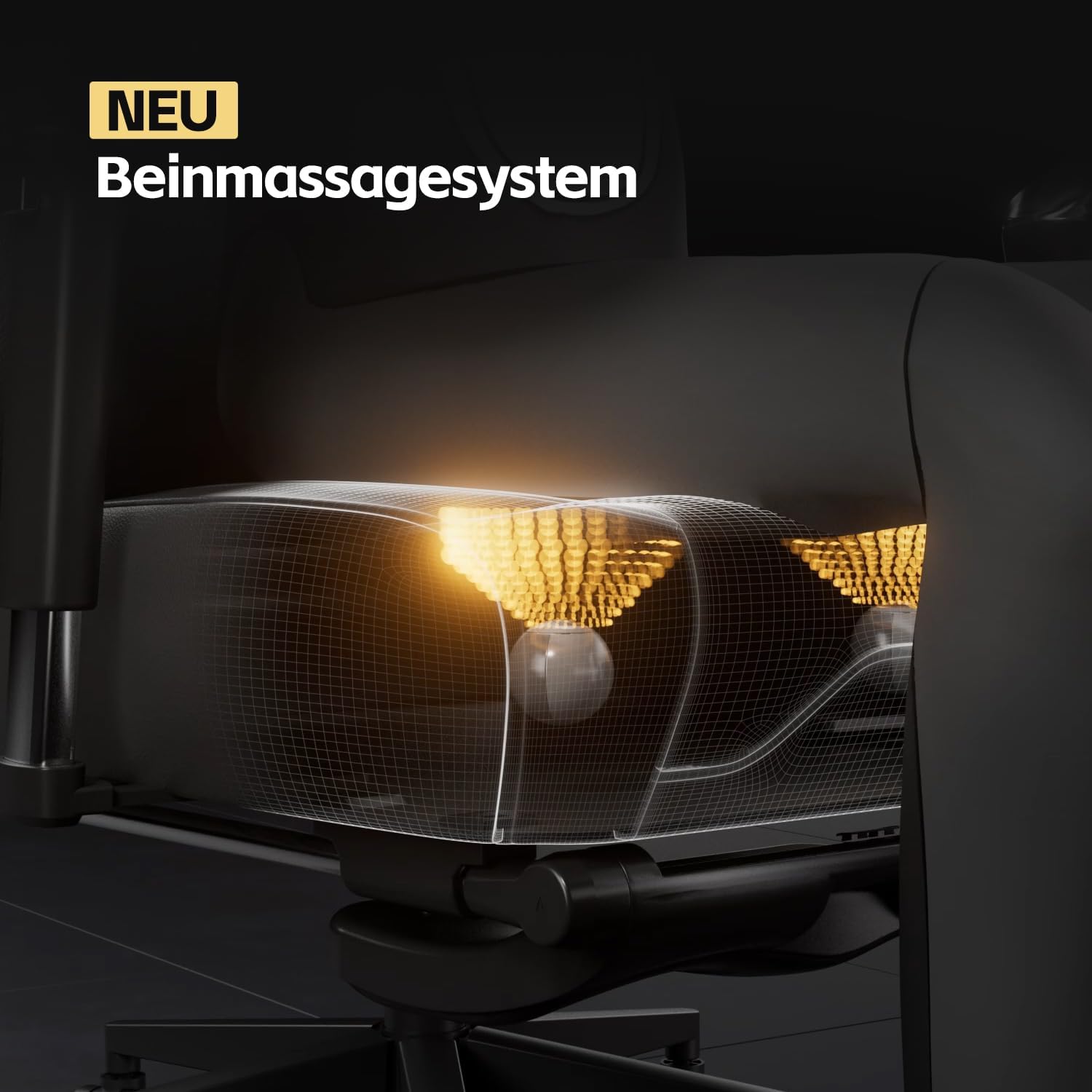 AutoFull M6 Ultra 2.0 Gaming Stuhl mit Massagefunktion | Gaming Chiar Ergonomisch – Weltweit Erster mit Belüftung & Heizung, 720°-Armlehnen, Kopfkissen und Fußstütze | für Gaming & Büro (Schwarz)