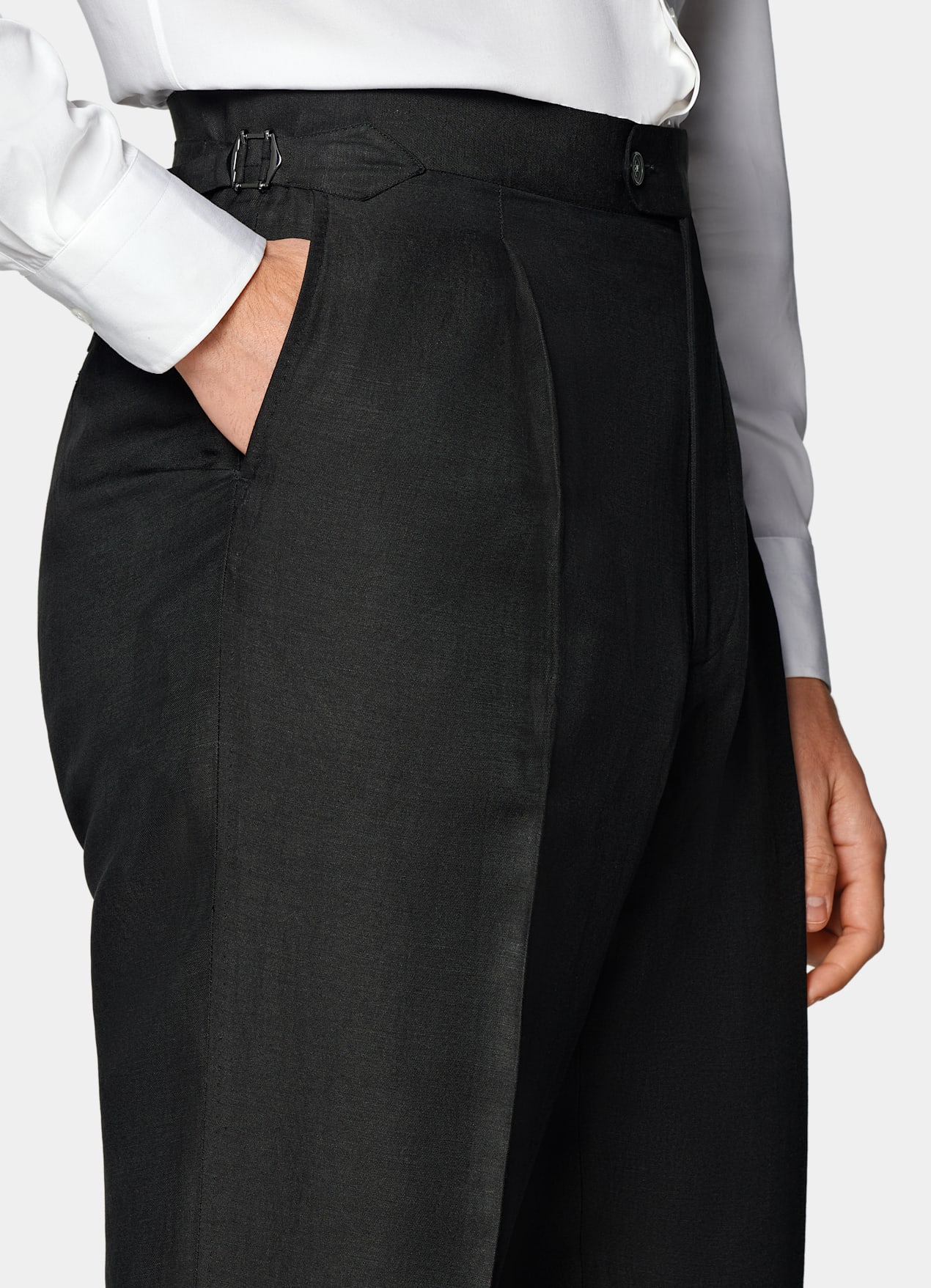Pantalon Wide Leg Straight noir