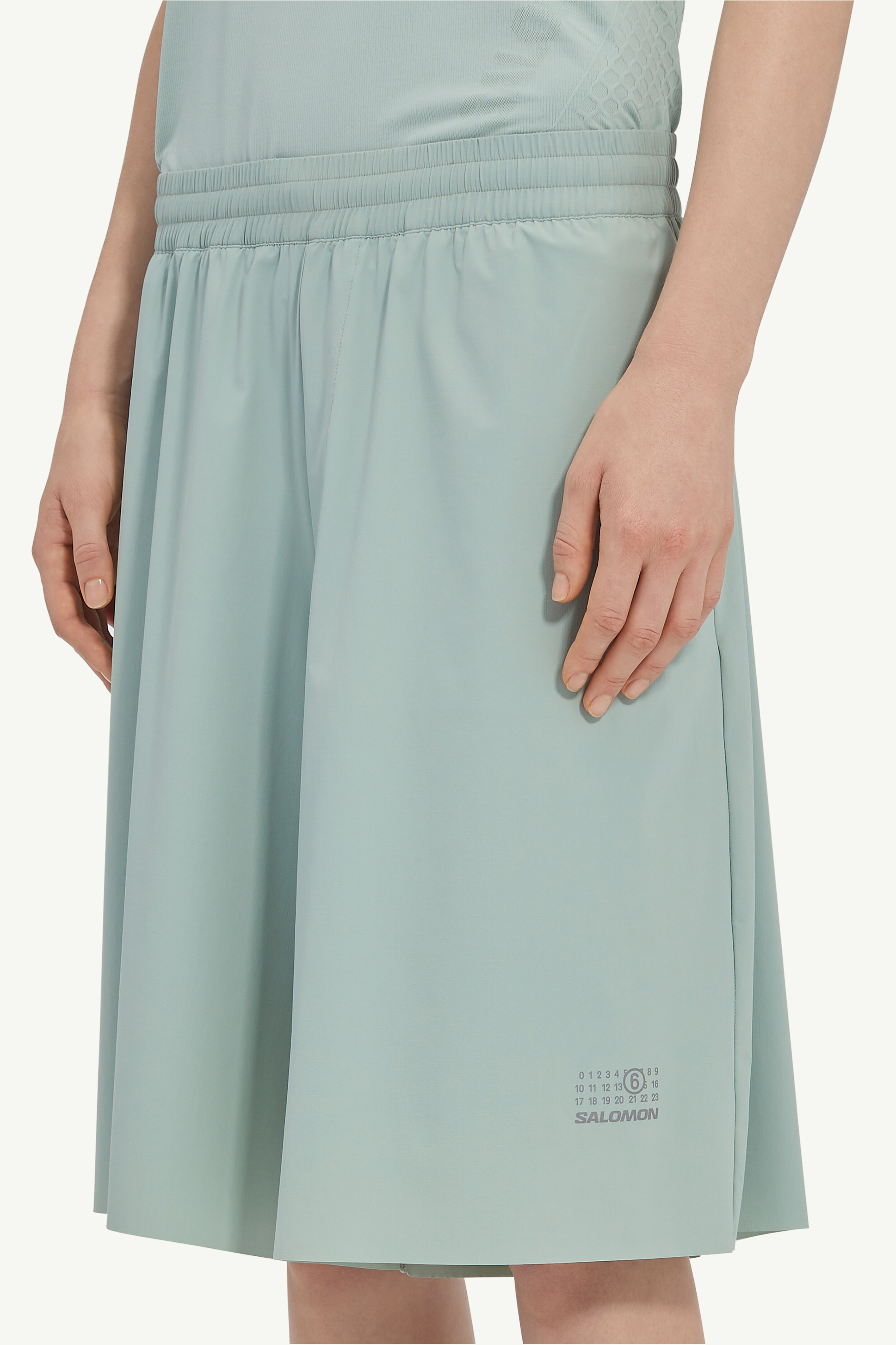 Blue Elasticated Shorts MM6 x Salomon | MM6 Bleu clair