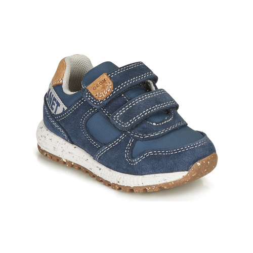 Geox - ALBEN BOY - Bleu / Marron