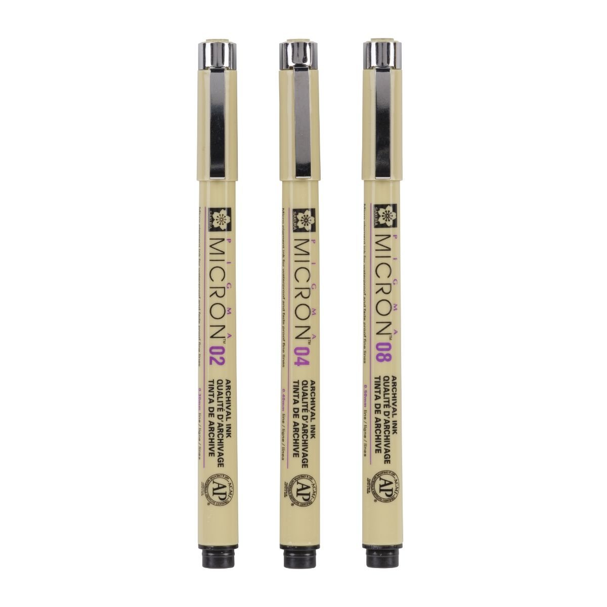 Sakura Pigma Micron Fineliner Pens Set Of 3