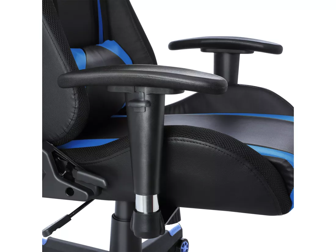 Chaise de jeu avec lumières LED RGB et haut-parleurs Chaise de gaming Chaise de bureau de style racing Chaise PC en cuir PU