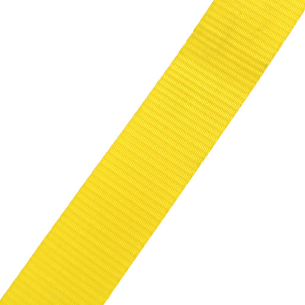 vidaXL Slacklining Tape, 15 m x 50 mm, 150 kg, Geel