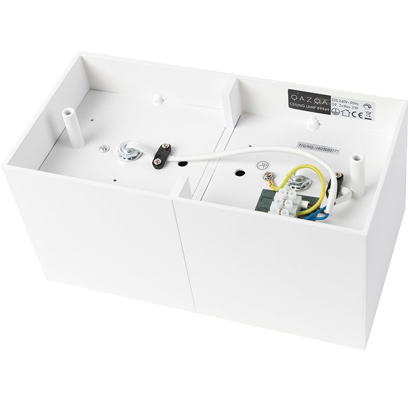 Design spot wit rechthoekig 2-lichts - Box