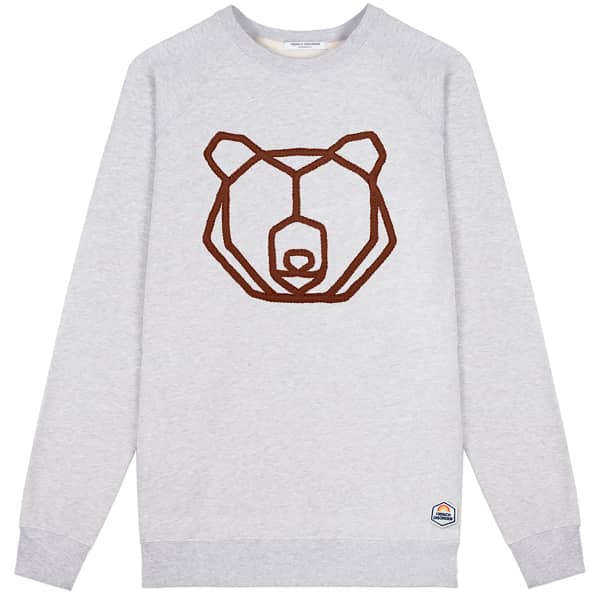 Sweatshirt FRENCH DISORDER CLYDE OURS HEATHER GREY