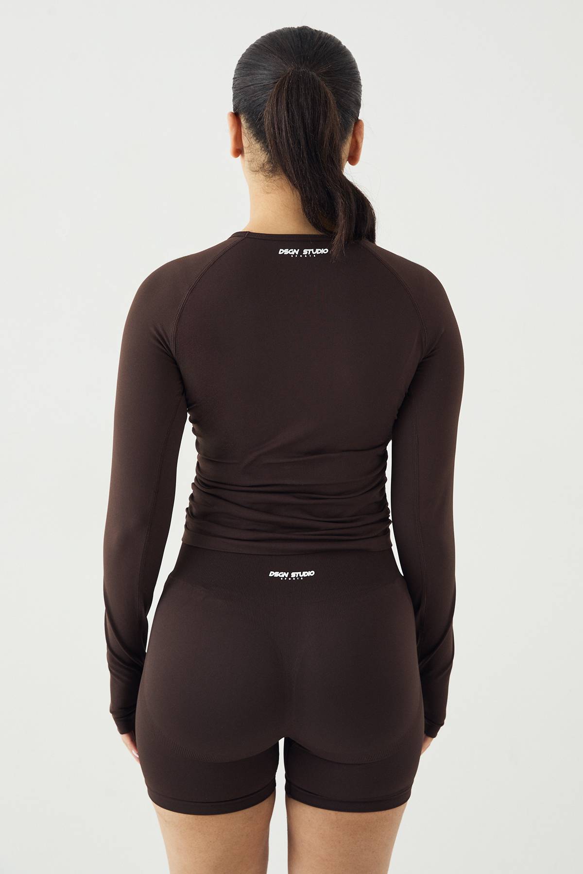 Haut à Manches Longues Sans Couture Ultra Contour Froncé DSGN Studio Sport
