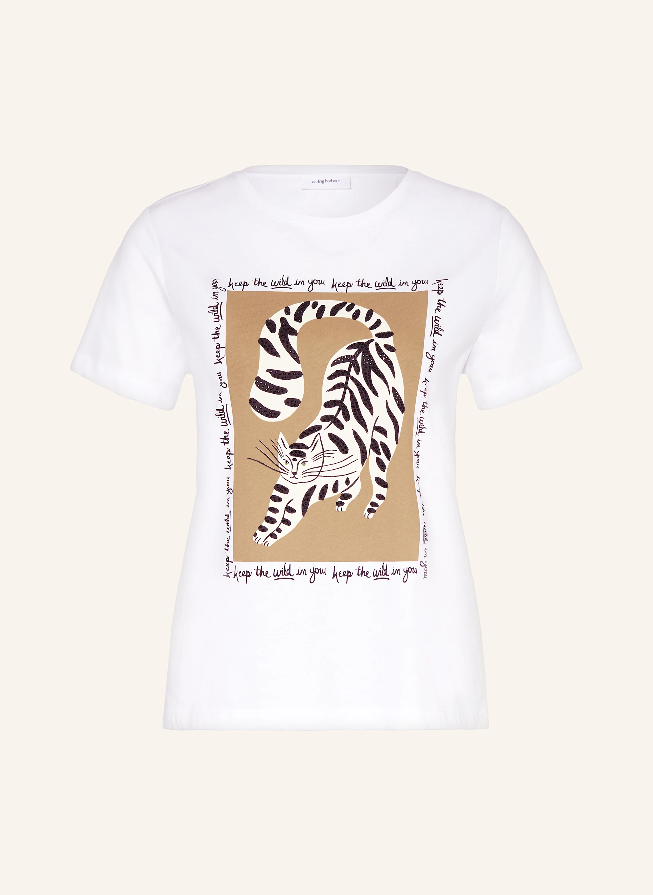 darling harbour T-Shirt mit Schmucksteinen