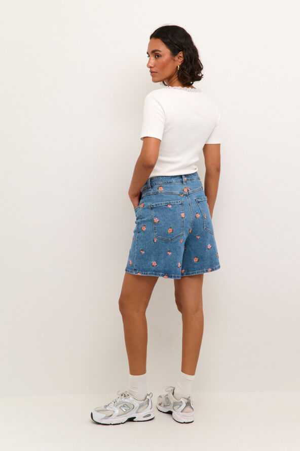 Kaffe KAbabeth Denim shorts Light blue washed denim