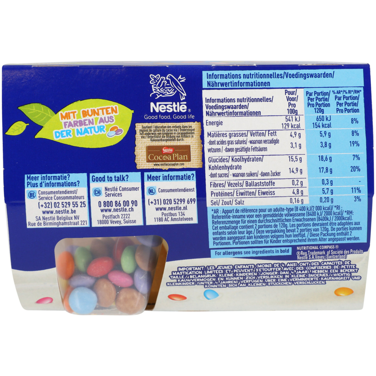 Nestlé Joghurt Smarties Vanille 2x120g