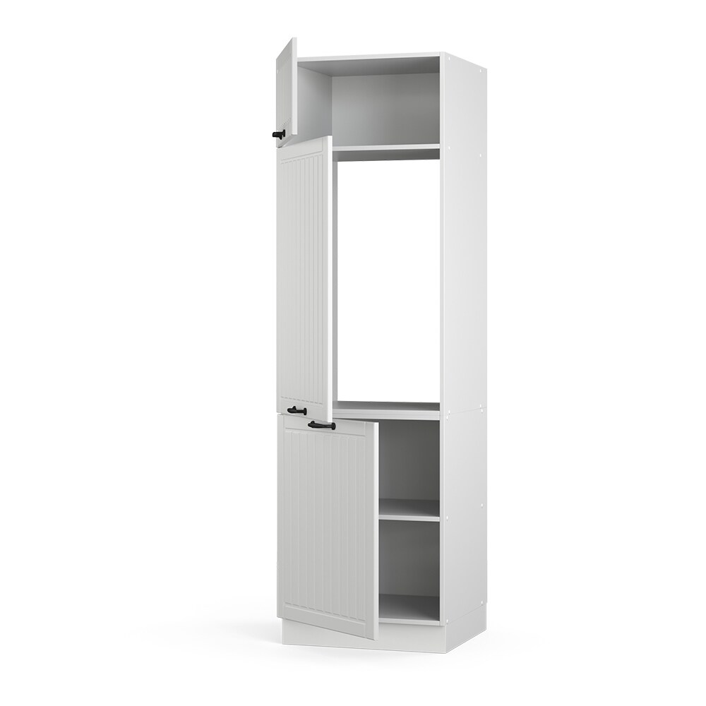 Vicco Kühlumbauschrank 60 cm FAME Line Küchenschrank Küchenzeile Landhaus Weiß
