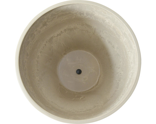 Lafiora kunststenen plantenbak Ø 35 cm H 29 cm taupe