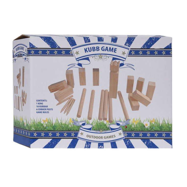 Kubb Set Groot Hout FSC, 21dlg.