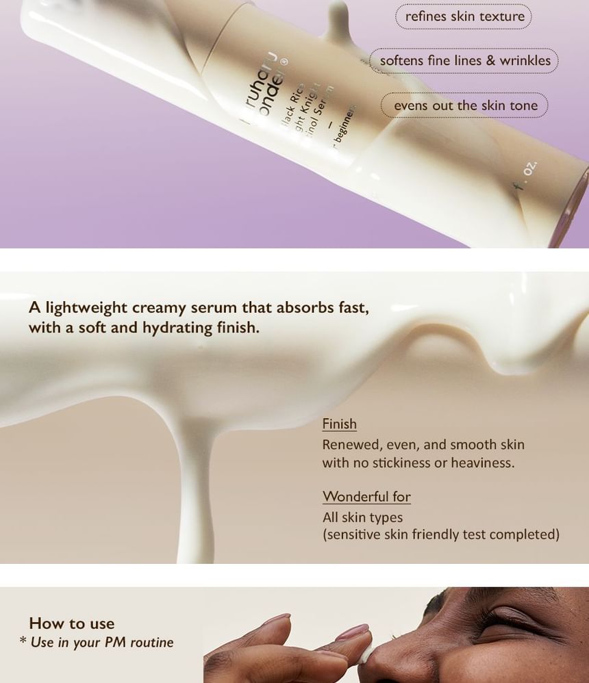 haruharu wonder - Black Rice Night Knight Retinol Serum