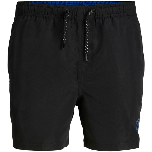 Jack & Jones - 12225961 JPSTFIJI JJSWIM SOLID LY SN BLACK Negro